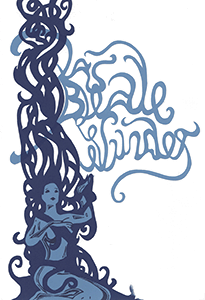 Blaue Stunde, Siebdruck 2 farbig, Film handgeschnitten, DIN A4, 1997 Blaue Stunde, Siebdruck 2 farbig, Film handgeschnitten, DIN A4, 1997