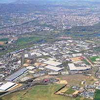 Netzwerk Industriepark. Über 10.000 Beschäftigte, rund 500 Unternehmen auf 550 Hektar - Foto mit freundlicher Genehmigung der Wirtschaftsförderung Region Kassel